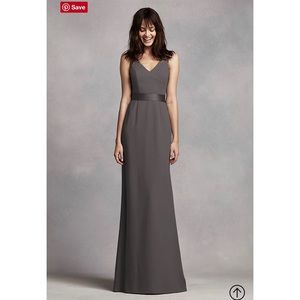 Vera Wang Charcoal Bridesmaid Dress
